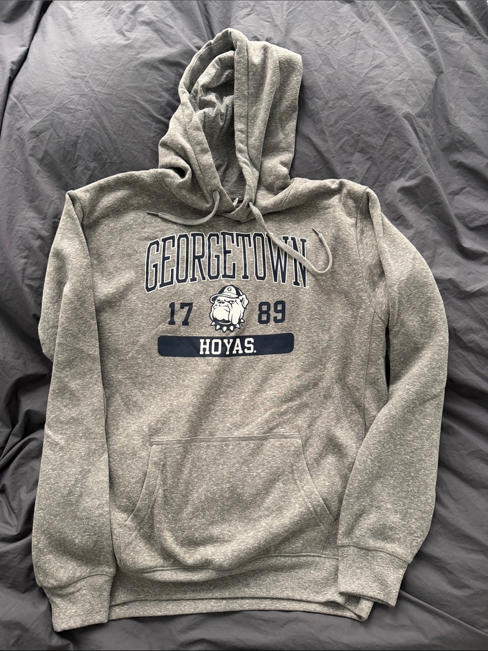 [NEW] Georgetown Gray Pullover Hoodie size L